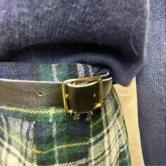 Vintage Women’s Pleated Plaid Wrap Around Skirt 100% Wool Size 8 Non Branded - Picture 4 of 10